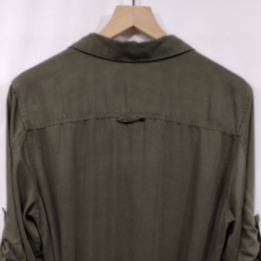 NWT Velvet Heart Shirt Dress Women's L Green Boho Retro 90s Minimalist Casual - Picture 6 of 10